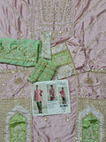 2pc silk full embroiderd article