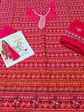 Full  embroiderd three piece article lawn