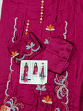2pc silk full embroiderd article